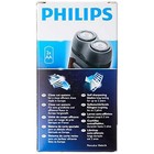 Philips Electric Men Shaver 2-head Close Cut Cordless Aa Battery Powered Travel