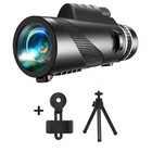  80x100 Hd Zoom Telescope     Portable Folding Scope For Hunting  Camping   Travel