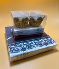 Mini Petal Baking Cup Gold Background  brigadeiro mini Cupcakes muffin 