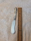 R W Wilson Coin Silver Kings Hollow Handled Butter Knife Monogram 6 3 4 