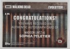 2017 Topps The Walking Dead Evolution Black 26 50 Madison Lintz As Auto Ux8