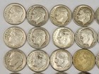 Roll Of 50 Silver Roosevelt Dimes  5 Face Value 90  Silver Coins Mixed Dates