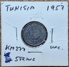 Nice Old French Tunisia Bu 5 Centimes Coin 1957 Vintage World Foreign   