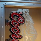 Vtg Coors Light Beer Mirror Sign Bar Pub Man Cave Decor 27 5  X 14 