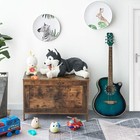 Large Wood Storage Chest Trunk Toy Box Book Blanket Organizer Living Room Decor