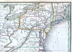 1835 Bradford Map United States Railroads Canals Washington Dc Pa Mo Ga Tn Nc Ny