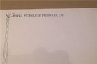Vintage Royal Petroleum Products Inc  Tulsa Oklahoma Letterhead Stationery Paper