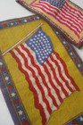 7 Pc Vintage Tobacco Usa Variety Us Flags Lot Felt Cigarette Cigar Rugs 48 Stars