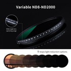 K f Concept 52mm Variable Neutral Density Nd8-nd2000 Nd Filter For Camera Lenses