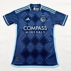  160 Nwt Authentic Men s Adidas Sporting Kansas City Mls Soccer Jersey Large