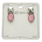 Brighton Sol E Luna Venus Post Drop Earrings Silver Pink Ja9337 Msrp  98 Nwt