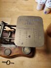 Antique English Postal Letter Scale With Weights Warranted Accurate Circa 1870