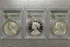 2017-p American Liberty Proof Silver Medal Pcgs Pr69 Cleveland Fdoi Location Set