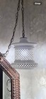 Vtg Ceramic Porcelain Mcm Mid Century Hanging Swag Vanity Pendant Lamp Hollywood