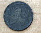 1944 Belgium 1 Franc Zinc Wwii Dutch Text 