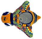 Talavera Planter Bumblebee Pot Mexican Folk Art Pottery Flower Succulent