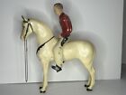Vintage Hartland Champ Cowboy  red Shirt    White Horse 1950s