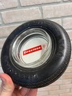 Vintage Firestone Steel Belted Radial 500 Rubber Glass Tire Advertising Ashtray
