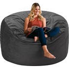 Giant Bean Bag Chair Memory Foam Soft Velvet Cozy Comfortable W  Pocket New