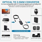 192khz Dac Audio Converter Optical To 3 5mm Aux Adapter