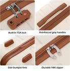 Coolife Luggage 3 Piece Set Suitcase Spinner Hardshell Lightweight Tsa Lock  cha