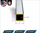 2  Galvanized Square Steel Tube - 16 Gauge - 96  Inch Long  8-ft 