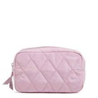 Vera Bradley Medium Cosmetic Bag Ultralight Light Dusky Plum Makeup Case