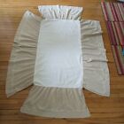 Restoration Hardware Baby   Child Crib Skirt Linenblend White Natural Embroidery