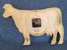 Rare Vintage Holstein Cow Wall Clock Knife   Fork Time Hands- See Description 