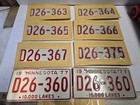 1977 Collector Car Minnesota License Matched Pair Dealer Plates  7 Sets 6 Sealed