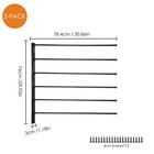 Wall Mount Saddle Pad Rack-horse Blanket Holder extra-long Rack Arms