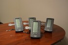 Lot Of 4  Cisco Spa 500 Business Telephones Spa500ds Add On Module With Stand