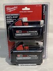 Milwaukee M18 Redlithium High Output Xc6 0 Li-ion Battery Pack  2 Pk  -   