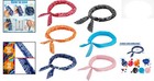 Vibrant Reusable Cashew Flower Cooling Neck Wraps For Summer Sports - 6 Pieces