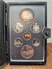 1981 Canada 7 Coin Proof Set In Rcm Case W 50  Silver Locomotive Dollar