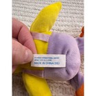 Dandee Duck Plush Yellow Stuffed Animal Pink Bow Tie Purple Overalls 8in Easter
