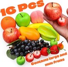 16pc Artificial Fruits Set 12 Types Fake Fruit Decor For Home Display Photoshoot