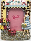 Vintage 3d Barbie Florist Shop Resin Photo Frame Holds 3 5 X 5 Picture Retro