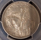 1925 50c Stone Mountain Commemorative Silver Half Dollar Pcgs Au55