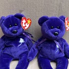 Lot Of 2 Princess Diana Teddy Bear -ty Beanie Babies Rare Retired With Tags 1997