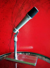 Vintage Rare 1960 s Altec D80c Dynamic Cardioid Microphone W Period Ampex Stand