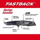 Milwaukee 48-22-1535 Fastback Stainless Steel Camo Spring Assisted Folding Knife