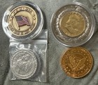 Vintage Commemorative Token Coin Lot-pow Mia  George Washington  Casino   More