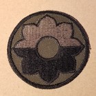 Original 9th Infantry Division Twill Cut Edge Subdued Patch Nos Vietnam War