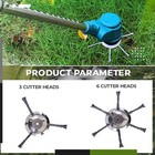 Steel Wire Grass Trimmer Head Lawn Mower Brush Cutter Weed Eater Trimmer Head