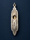 Antique 1900s Rare Judaica Sterling Silver Mezuzah Pendant Hebrew Scroll Amulet