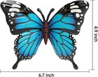 Metal Butterfly Wall Art Hanging Sculpture Outdoor Garden Fence Patio Yard Decor