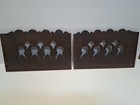 Pair Antique Walnut Panels  Architectural Salvage Reclaimed 12  X 7 5  X 3 8 