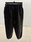 Comfrt Kids Gray black Animal Print Jogger Pants Elastic Waist Logo  L