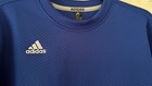 New  70 Adidas Pullover Jacket Womens Size Small Long Sleeve Crewneck Royal Blue